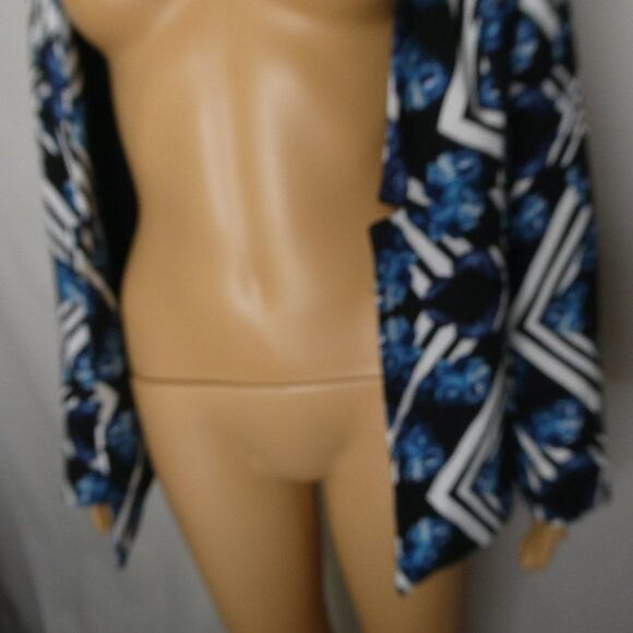 MINKPINK Open Front Blazer Jacket Chevron Print XS - Picture 3 of 11